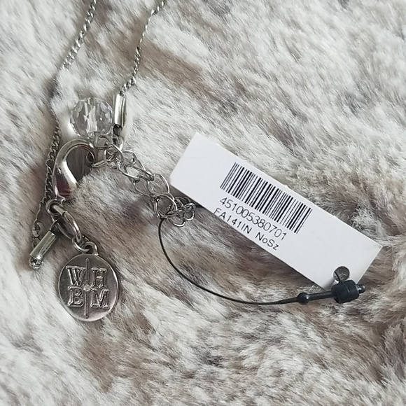 NWT WHBM Long Pearl Tassel Necklace - Picture 5 of 6